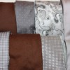 brown, silver and grey
